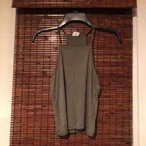 Green halter top